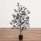 4ft. Artificial Halloween Eerie Black Maple Tree